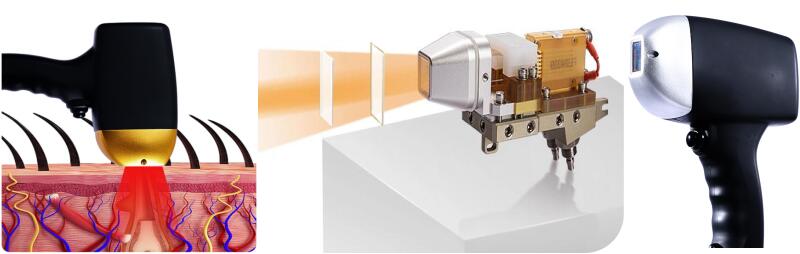 Diode laser with triple wavelength